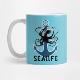 Sealife - Octopus and anchor Mug